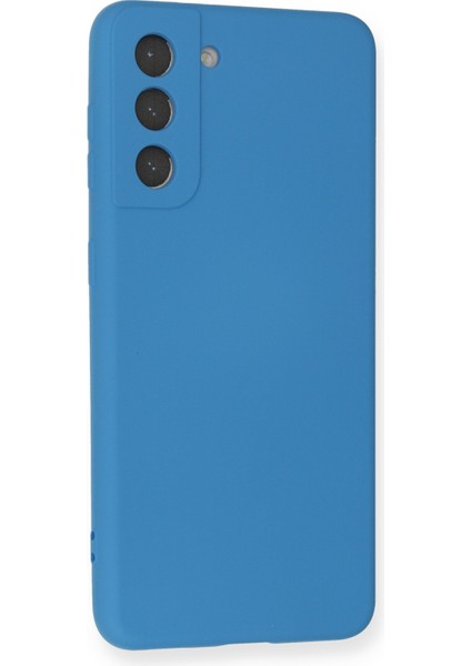 Samsung Galaxy S21 Fe Kılıf Silikon Kılıf Yumuşak Kılıf Içi Kadife Lansman - Mavi fiyatları