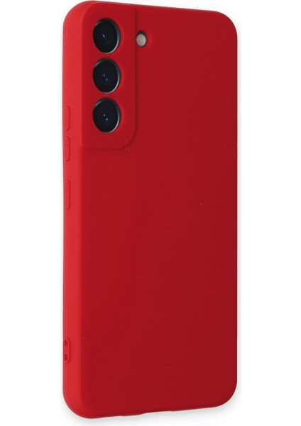 Samsung Galaxy S22 Kılıf Silikon Kılıf Yumuşak Kılıf Içi Kadife Lansman - Kırmızı