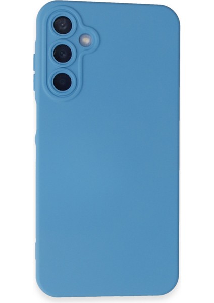 Samsung Galaxy A25 5g Kılıf Silikon Kılıf Yumuşak Kılıf Içi Kadife Lansman - Mavi