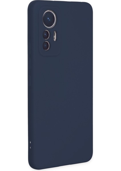 Xiaomi Mi 12 Lite Kılıf Silikon Kılıf Yumuşak Kılıf Içi Kadife Lansman - Lacivert