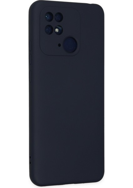 Xiaomi Poco C40 Kılıf Silikon Kılıf Yumuşak Kılıf Içi Kadife Lansman - Lacivert modelleri