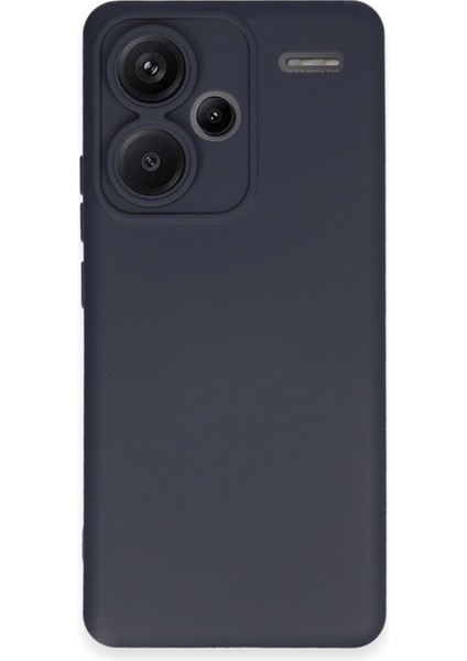 Xiaomi Redmi Note 13 Pro Plus Kılıf Silikon Kılıf Yumuşak Kılıf Içi Kadife Lansman - Lacivert
