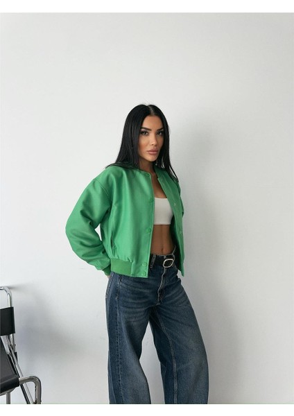 Bomber Mont Cyrus Kumaş - Yeşil fırsatları