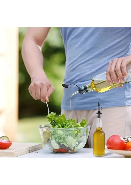 Paslanmaz Şişe Ucu, Bartender Şişe Tıpa, Kapaklı Korumalı Dökecek - Yağdanlık, Likör Ucu Dökücü - Adet Seçenekleri fırsatları