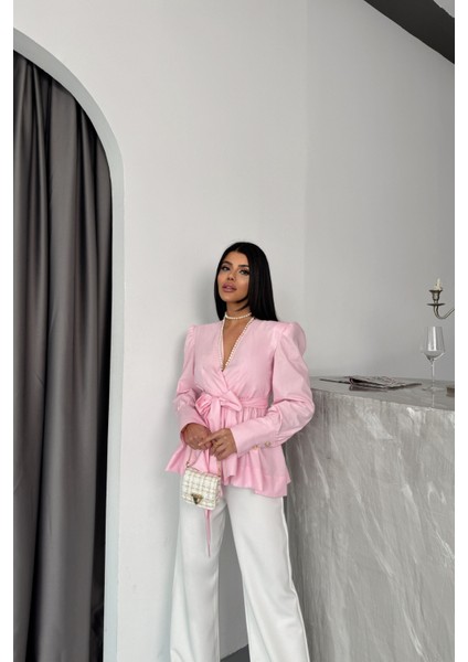 Poplin Pembe Gömlek