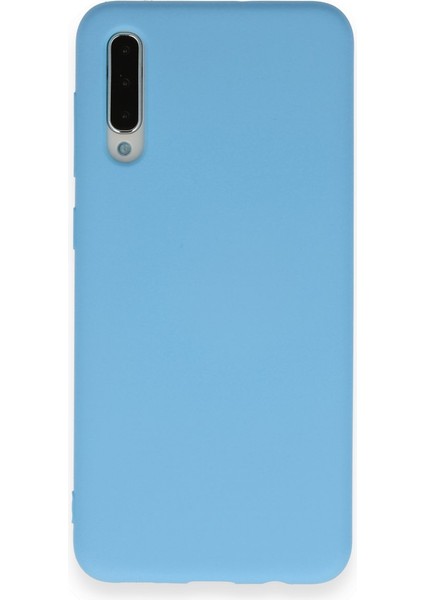 Samsung Galaxy A50S Kılıf Silikon Kılıf Yumuşak Kılıf Içi Kadife Lansman - Mavi