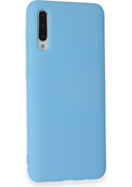 Samsung Galaxy A50S Kılıf Silikon Kılıf Yumuşak Kılıf Içi Kadife Lansman - Mavi modelleri