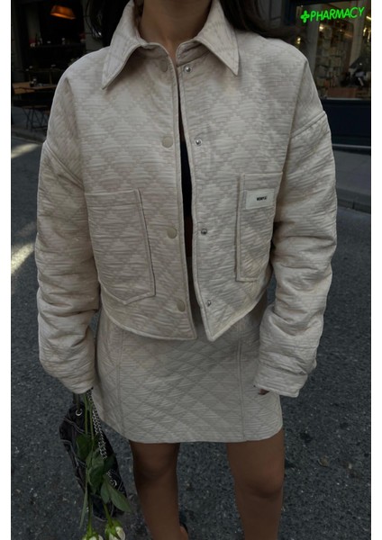 Bej Kapitone Arma Detaylı Takım fiyatları