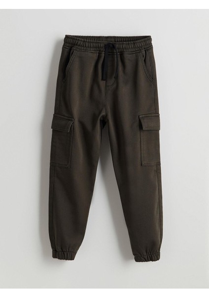 Beli Lastikli Erkek Çocuk Kargo Jogger Pantolon
