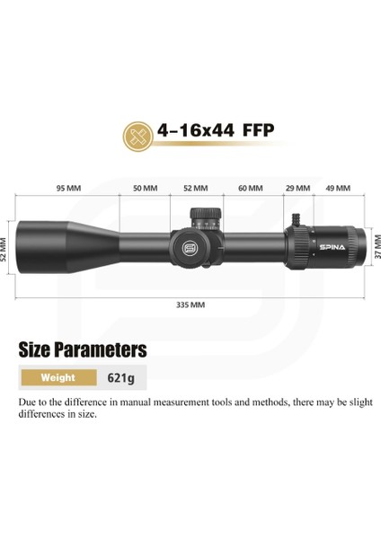 Spina Wolfchase 4-16x44 (Scol-2319) Tüfek Dürbünü