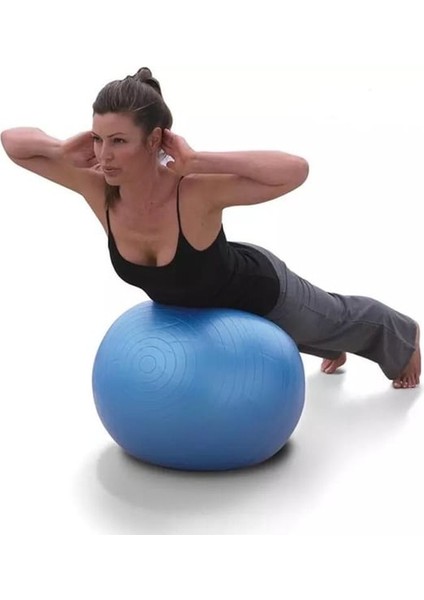 65 cm Pilates Topu Yoga Plates Egzersiz Topu Ball + Şişirme Pompası Hediyeli fiyatları