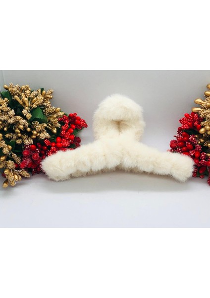 Tüylü Peluş Kıskaçlı Mandal Toka Saç Tokası Saç Aksesuarı (1 Adet) fiyatları