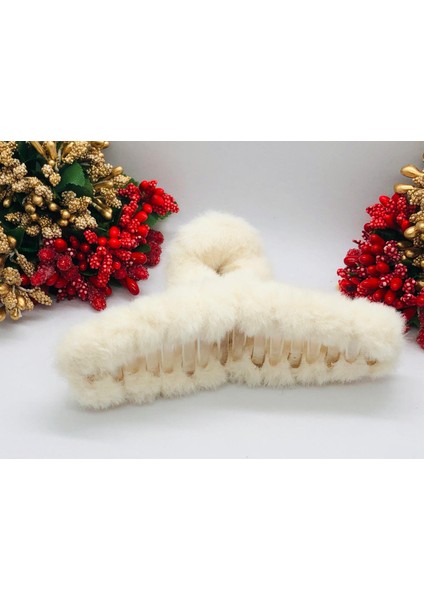 Tüylü Peluş Kıskaçlı Mandal Toka Saç Tokası Saç Aksesuarı (1 Adet) fırsatları