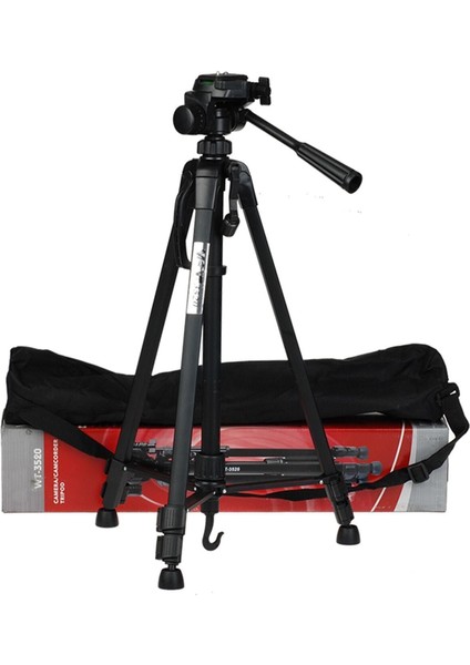 WT-3520 Cep Telefonu , Dslr ve Kamera Uyumlu 140CM Taşıma Çantalı Tripod Tripot Siyah