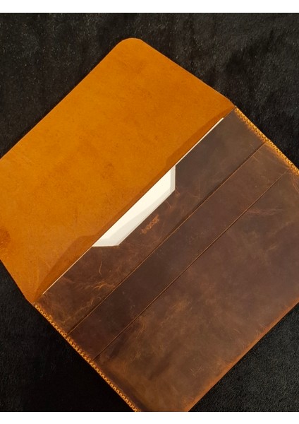 Macbook Çantası Turuncu Hakiki Deri Macbook 13" 14" 15" 16" Seçenekli Kılıf fiyatları