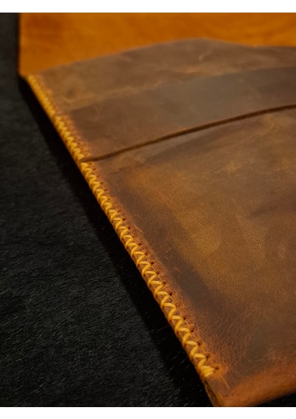 Macbook Çantası Turuncu Hakiki Deri Macbook 13" 14" 15" 16" Seçenekli Kılıf fırsatları
