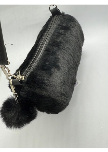 Şık Peluş Ponpon Detaylı Peluş Çanta fiyatları