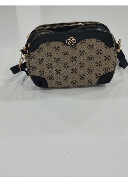 Bayan Çanta Logo Model Vizon Siyah