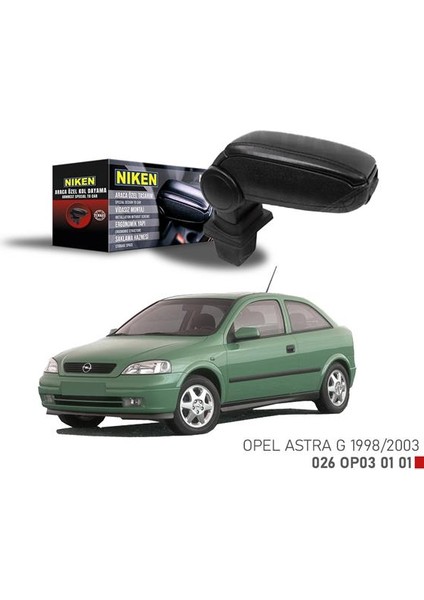 Araca Özel Kol Dayama Siyah Opel Astra G 98-03