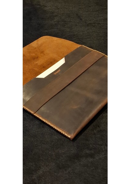 Macbook Çanta Taba Hakiki Deri El Yapımı Macbook M1 M2 M3 M4 Kılıf