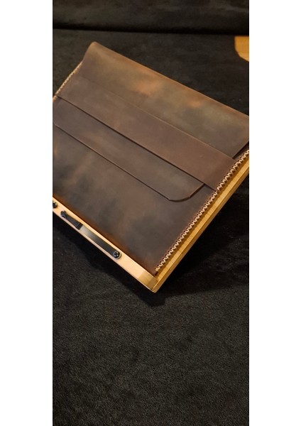 Macbook Çanta Taba Hakiki Deri El Yapımı Macbook M1 M2 M3 M4 Kılıf