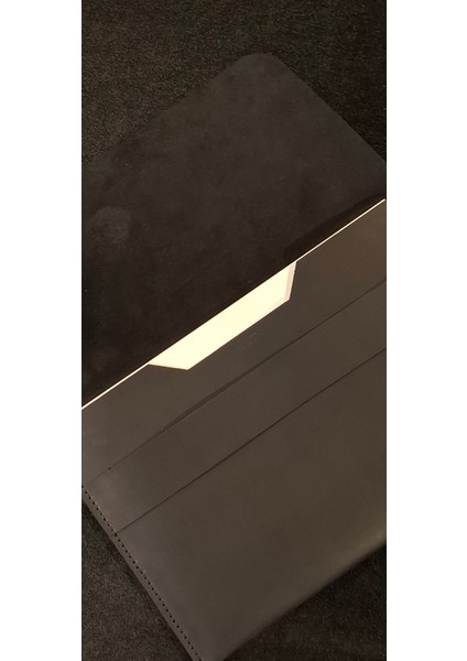 Siyah Nubuk Deri Macbook Air Kılıfı El Yapımı Macbook Pro Çantası 13" 14" 15" 16" fiyatları
