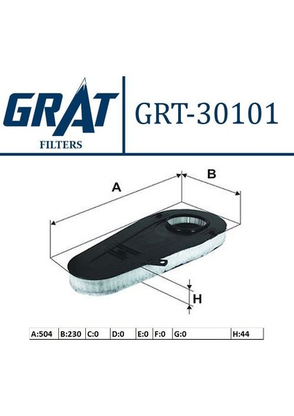 GRAT-30101 - Hava Fıltresı ( Bmw F-01/02/07/10/11 N-47 N/ N-57 )
