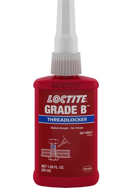Henkel Loctıte Grade B Orta Mukavemetli Vida Sabitleyici - 50 ml