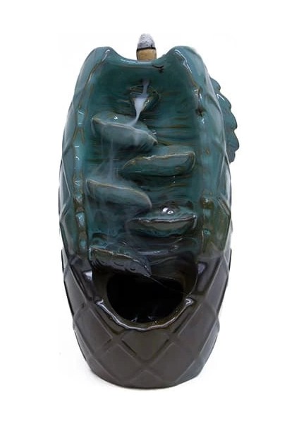 Geri Akışlı Tütsülük Çift Taraflı Buhurdanlık Seramik