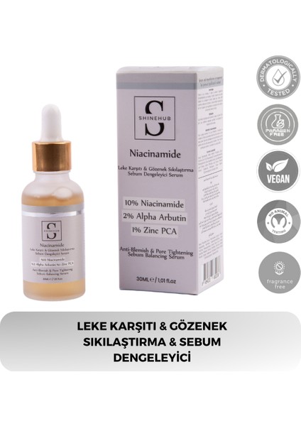 Niacinamide - & Sıkılaştırma & Sebum Dengeleyici Serum