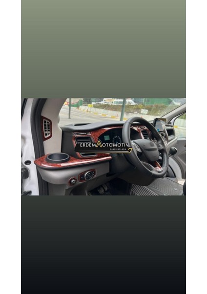 Ford Transit 2020 Uyumlu Ahşap Desen Ful Set Torpido Kaplama Kiti