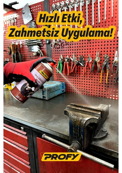 400 ml Pas Sökücü Sprey - Mos2 Formülü, Güçlü Pas Çözücü, Koruyucu Etki, Metal Yüzeyler