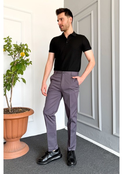 Erkek Klasik Gabardin Likralı Keten Pantolon modelleri