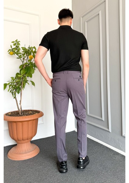 Erkek Klasik Gabardin Likralı Keten Pantolon fırsatları