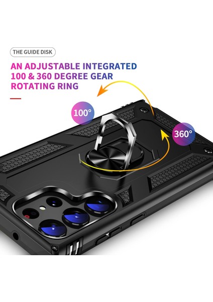 Samsung Galaxy S25 Uyumlu Kılıf Yüzüklü Standlı Armour Darbe Emici Dayanıklı Tank Zırh Kapak modelleri