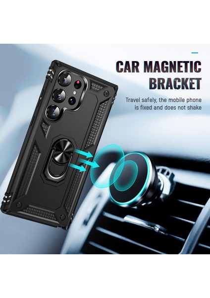 Samsung Galaxy S25 Uyumlu Kılıf Yüzüklü Standlı Armour Darbe Emici Dayanıklı Tank Zırh Kapak fırsatları