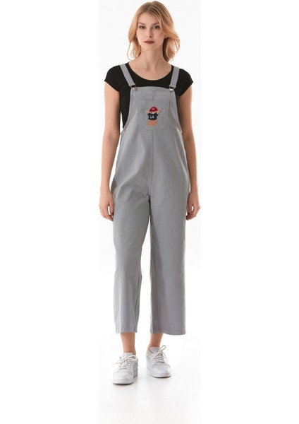 Ayıcık Nakışlı Askılı Önü Cepli Tulum fiyatları