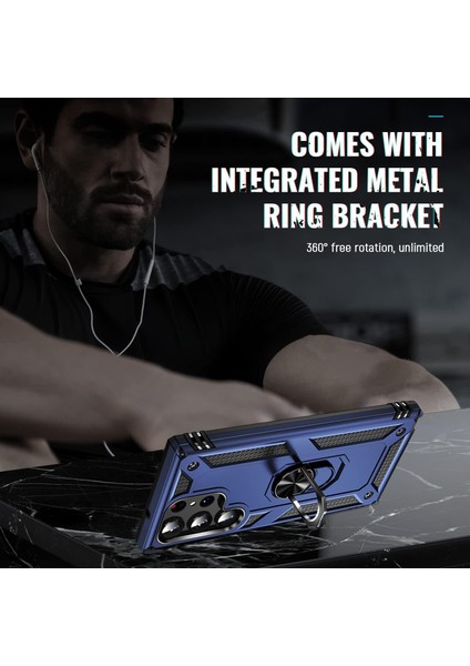 Samsung Galaxy S25 Plus Uyumlu Kılıf Yüzüklü Standlı Armour Darbe Emici Dayanıklı Tank Zırh Kapak fiyatları