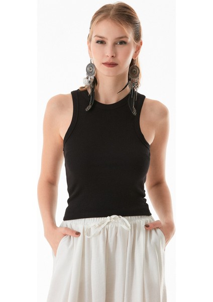 Basic Halter Yaka Kolsuz Body