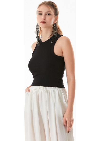 Basic Halter Yaka Kolsuz Body