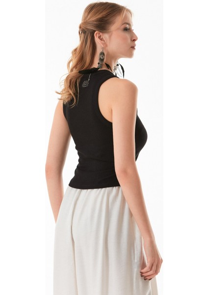 Basic Halter Yaka Kolsuz Body