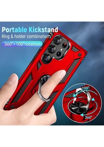 Samsung Galaxy S25 Uyumlu Kılıf Yüzüklü Standlı Armour Darbe Emici Dayanıklı Tank Zırh Kapak fiyatları