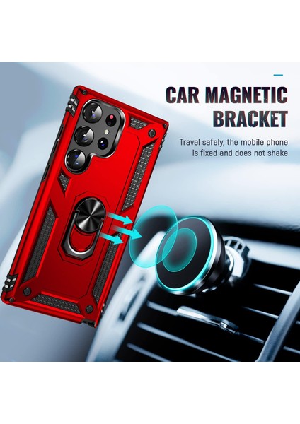 Samsung Galaxy S25 Plus Uyumlu Kılıf Yüzüklü Standlı Armour Darbe Emici Dayanıklı Tank Zırh Kapak fırsatları