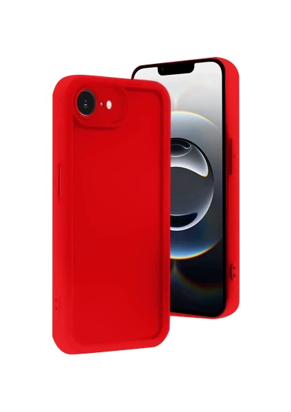 Apple Iphone 16E Uyumlu Kılıf Kamera Korumalı Kenarları Şişkin Yumuşak Dokulu Kaymaz Kapak