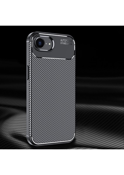 Apple Iphone 16E Uyumlu Kılıf Karbon Görünümlü Kamera Koruyculu Mat Kaymaz Slikon Kapak fiyatları