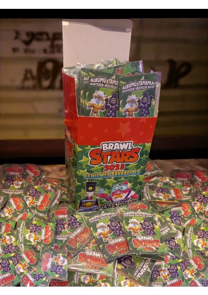 Brawl Stars Yeni 2025 Oyuncu Kartları 100 Poşet Içerisinde Toplam 200 Adet Kutusuz Figürlü Oyun Kartı