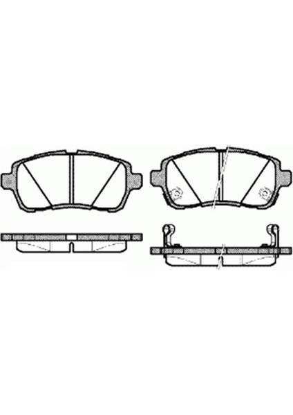 MGA-55248 - Ön Fren Disk Balata ( Ford : Fiesta 2008- )( / Mazda 2 2008>2012 / Suzukı : Swıft 2010>) "wva 24283-24284-24285"