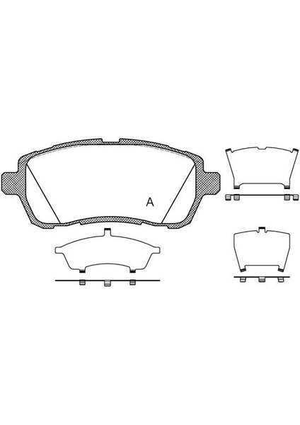 MGA-55641 - Fren Balatası On-(Mazda : 2 2008> Subaru : Justy 2007> Suzukı : Swıft 2010>)