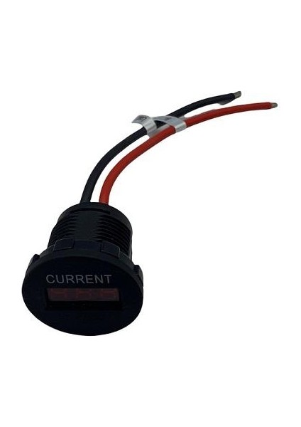 6V-33V DİJİTAL AMPERMETRE (KABLOLU) (26 MM)