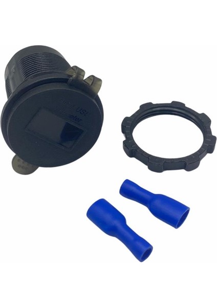 12V-24V DİJİTAL VOLTMETRE+ŞARJ CİHAZI (USB X 2) (1A/2.1A) (KIRMIZI IŞIK) (28 MM) fiyatları